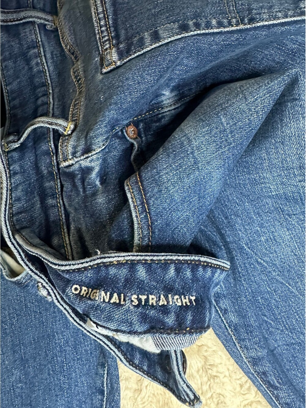 American Eagle Original Straight AirFlex+ medium wash denim jeans 40x32 - Picture 5 of 8